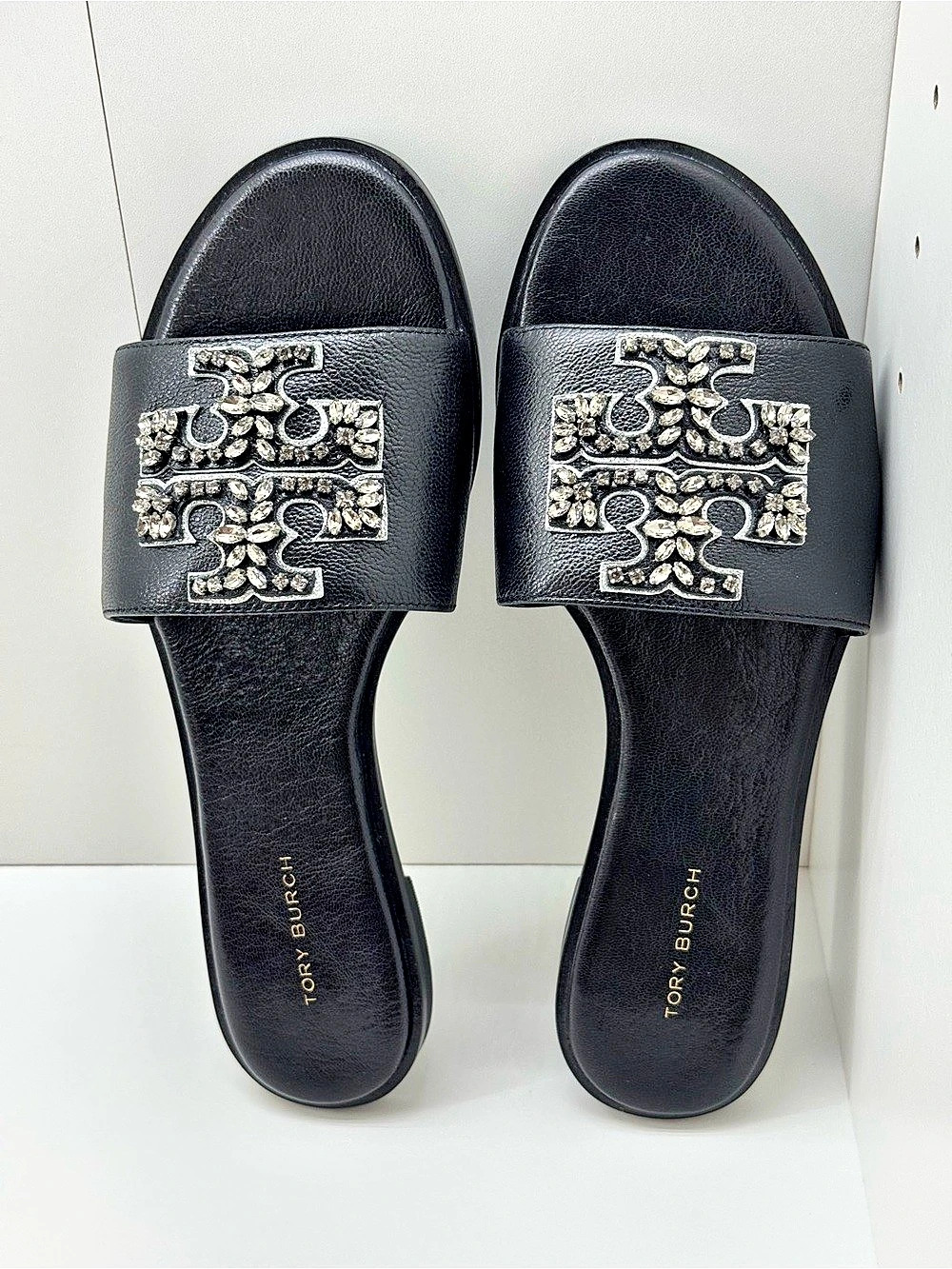 Brand New Tory Burch Everly Slide Sandal Black